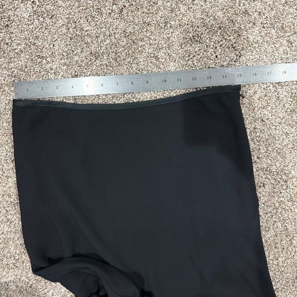 Vintage 90s y2k Women's Black Sheer Overlay JS Boutique Layered Maxi Skirt Sz 10 - Picture 8 of 9